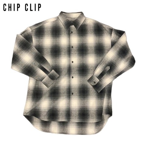 メンズ【M～LL】　チェック柄シャツ（CHIP CLIP）