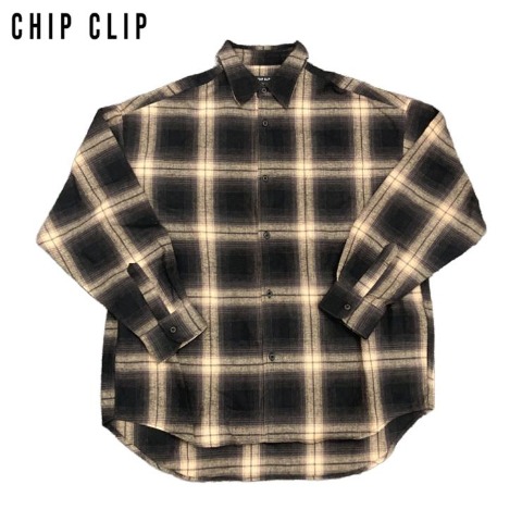 メンズ【M～LL】　チェック柄シャツ（CHIP CLIP）