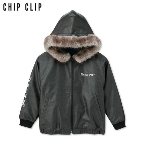 メンズ　フード付ブルゾン（CHIP CLIP）