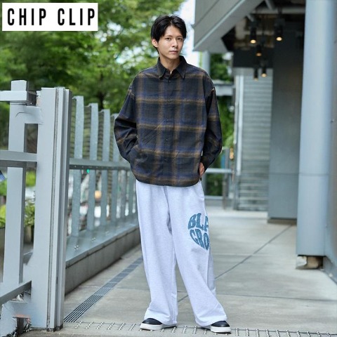メンズ【S～L】　ワイドパンツ（CHIP CLIP）