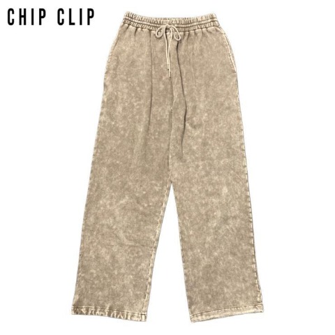メンズ　ケミカル加工ワイドパンツ（CHIP CLIP）