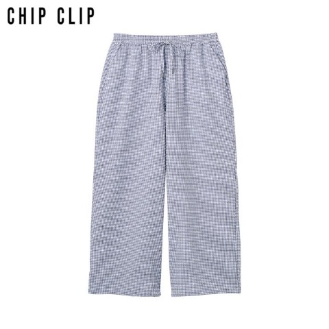 メンズ　サッカーチェックイージーパンツ（CHIP CLIP）