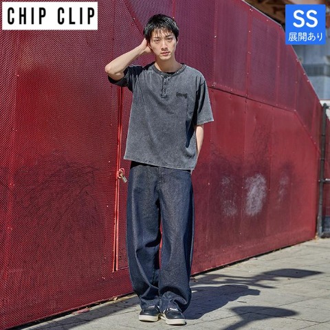 メンズ【SS～L】　デニムバルーンパンツ（CHIP CLIP）
