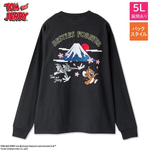 メンズ　長袖Tシャツ（トムとジェリー）