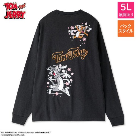 メンズ　長袖Tシャツ（トムとジェリー）