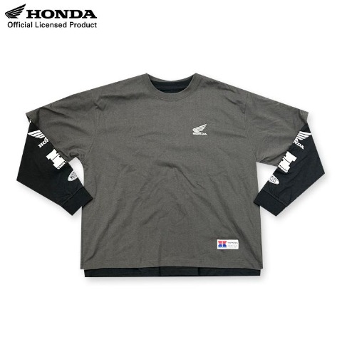 メンズ　半袖Tシャツ+長袖Tシャツ2点セット（Honda）