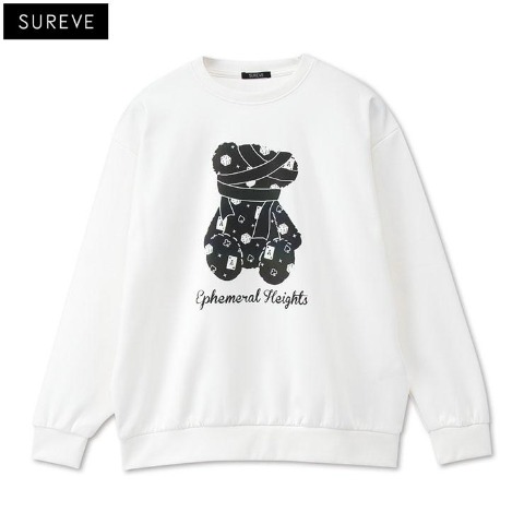 メンズ　リフレクタープリントくまプルオーバー（SUREVE）