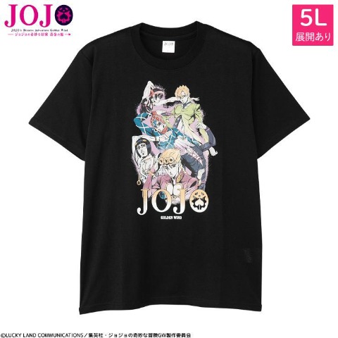 メンズ　Tシャツ（アニメ『ジョジョの奇妙な冒険 黄金の風』）