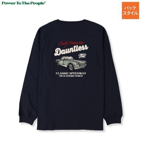 メンズ　カー刺しゅうTシャツ（POWER TO THE PEOPLE）