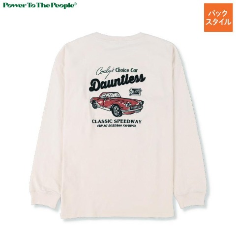 メンズ　カー刺しゅうTシャツ（POWER TO THE PEOPLE）