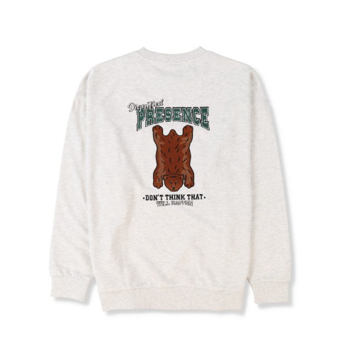 メンズ　ベアー刺しゅうトレーナー（POWER TO THE POPLE）