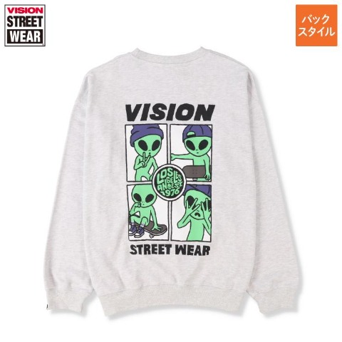 メンズ　プリントトレーナー（VISION STREET WEAR）