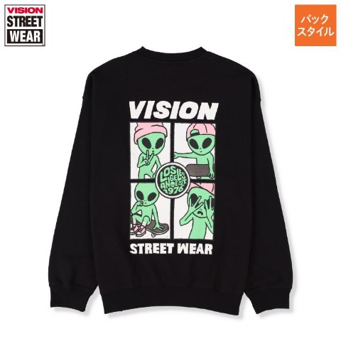 メンズ　プリントトレーナー（VISION STREET WEAR）