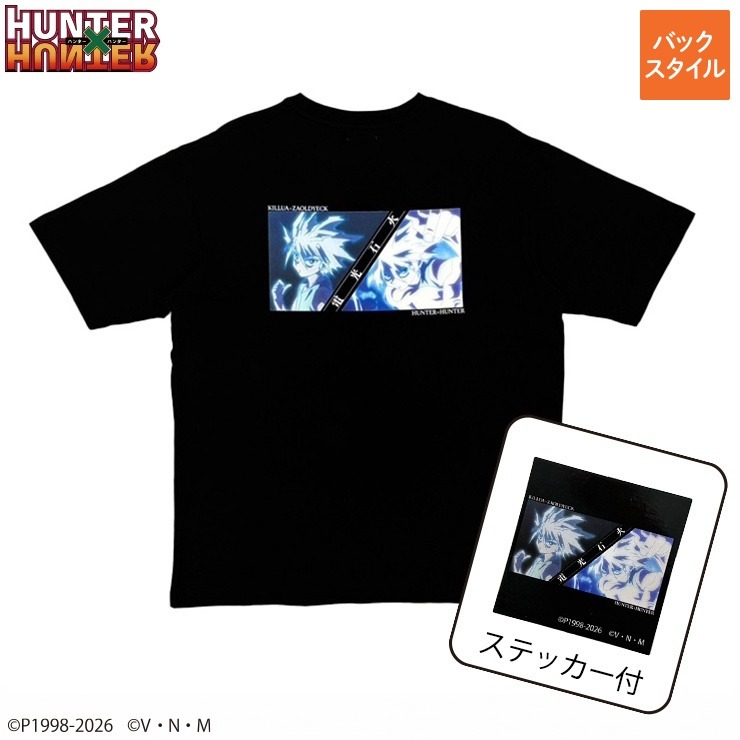 メンズ ステッカー付半袖Tシャツ（アニメ『HUNTER×HUNTER