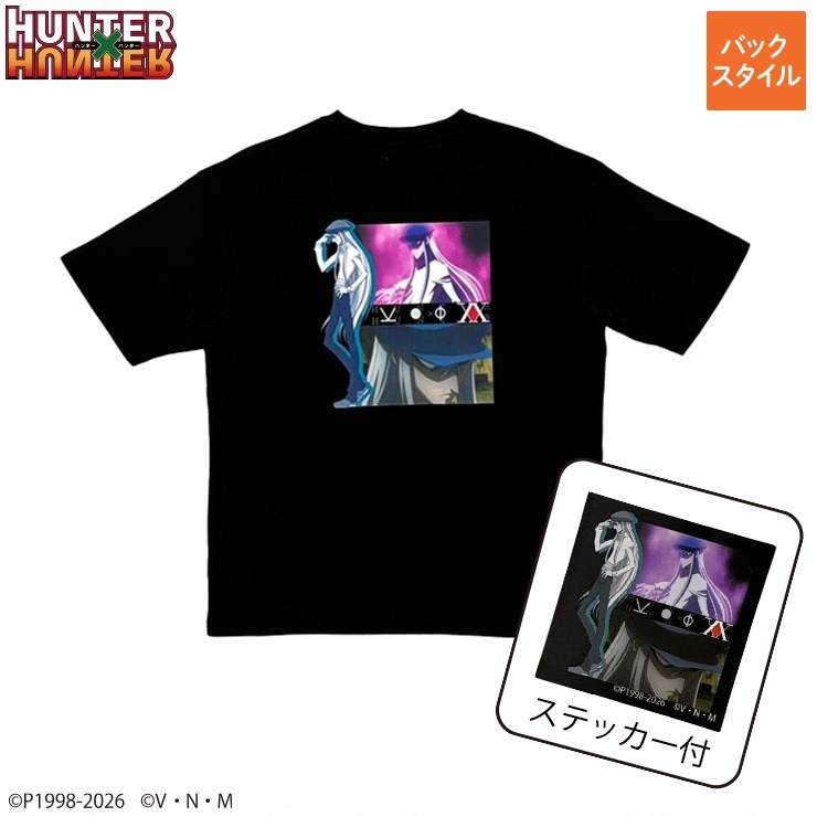 メンズ ステッカー付半袖Tシャツ（アニメ『HUNTER×HUNTER