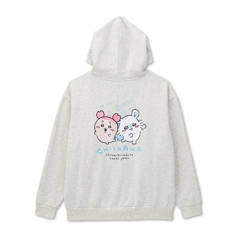 メンズ　ジップパーカ（ちいかわ）