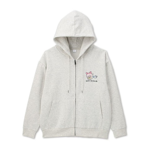 メンズ　ジップパーカ（ちいかわ）