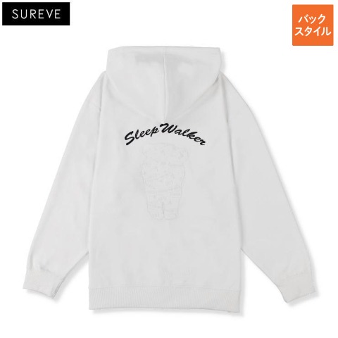 メンズ 　アップリケクマジップパーカ（SUREVE）