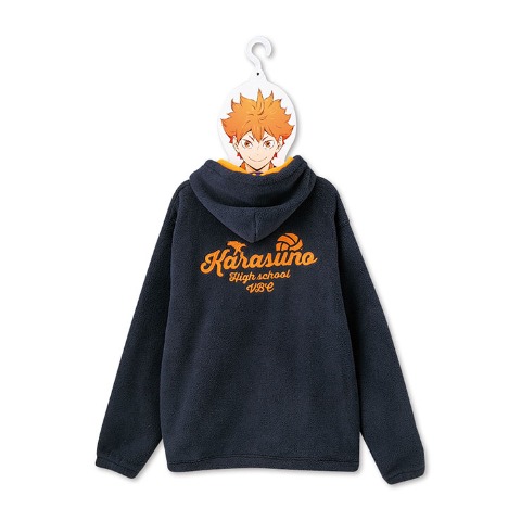 メンズ　ハンガー付ジップパーカ（アニメ「ハイキュー!!」）