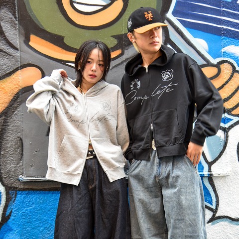 メンズ　ジップパーカ（CHIP CLIP×Mizuki）