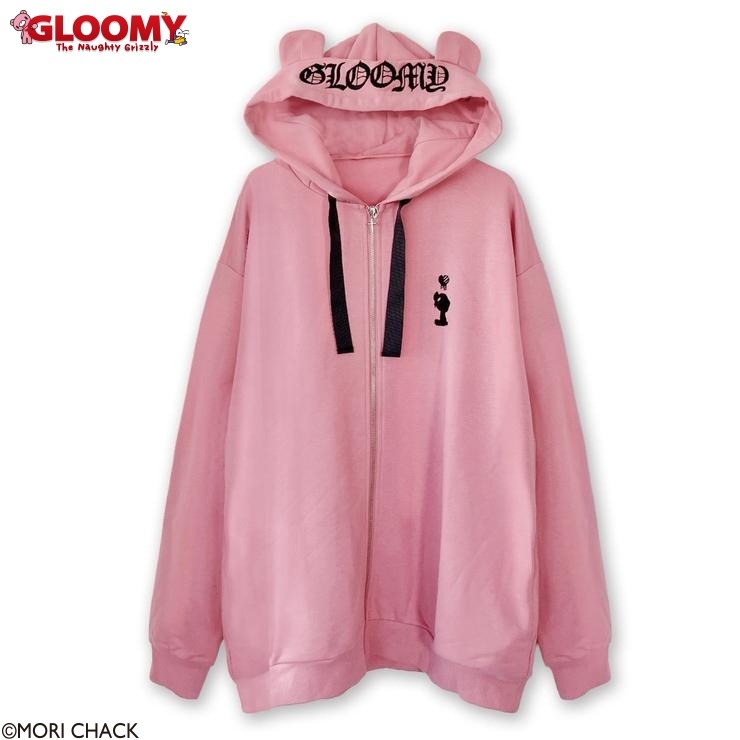 メンズ 耳付ジップパーカ（GLOOMY×RAD FOUR REAL） | アベイル