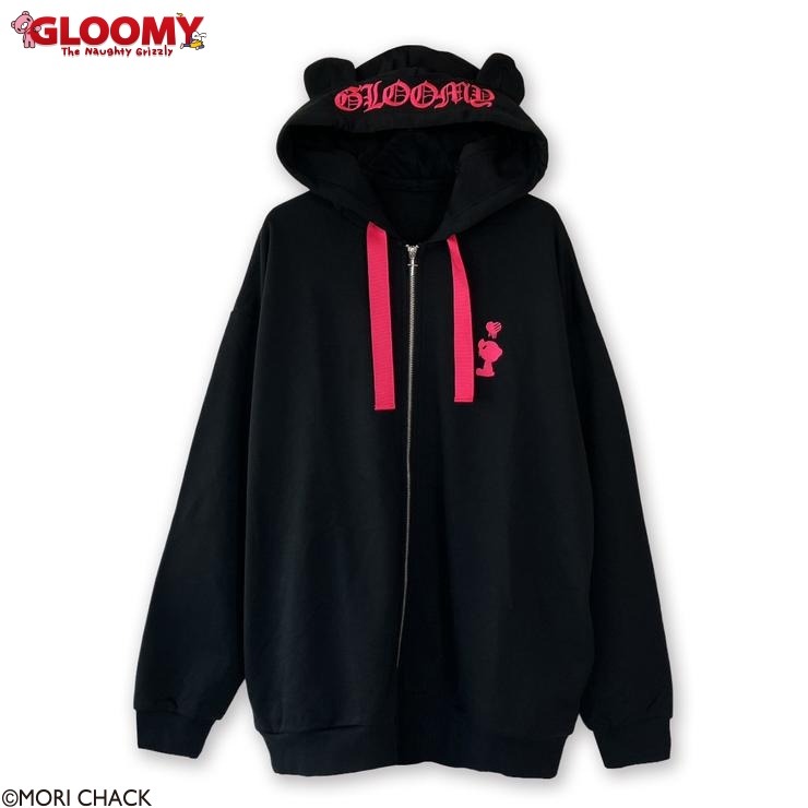 メンズ 耳付ジップパーカ（GLOOMY×RAD FOUR REAL） | アベイル