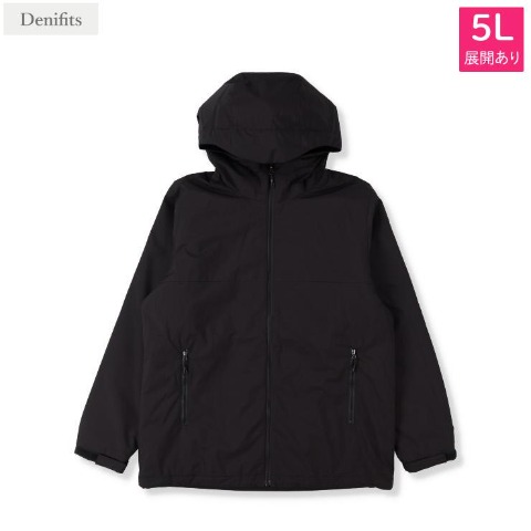 メンズ【3L～5L】　温度調節機能付き切替中綿パーカ（Denifits）