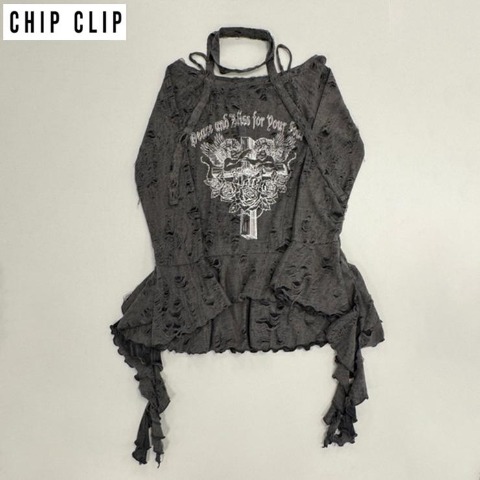 レディース　チョーカー付プルオーバー（CHIP CLIP）