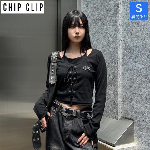 レディース　レースアッププルオーバー（CHIP CLIP）