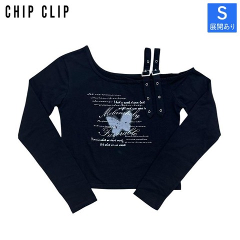 レディース　ワンオフショルプルオーバー（CHIP CLIP）