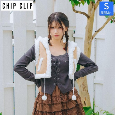 レディース　レースアッププルオーバー（CHIP CLIP）