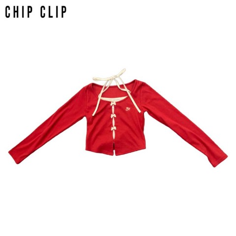 レディース　前リボンプルオーバー（CHIP CLIP）