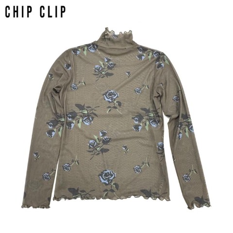 レディース　花柄チュールプルオーバー（CHIP CLIP）