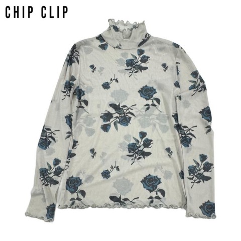 レディース　花柄チュールプルオーバー（CHIP CLIP）