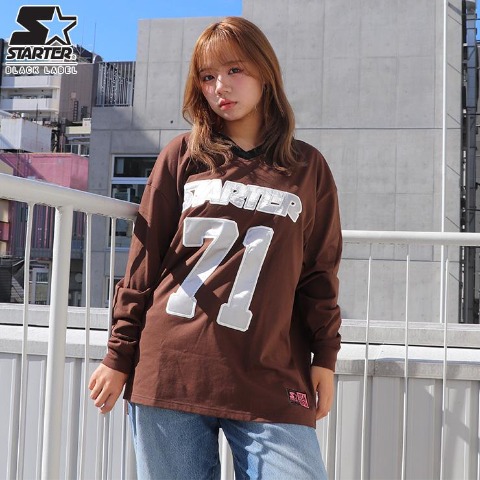 レディース　長袖ビッグTシャツ（STARTER）