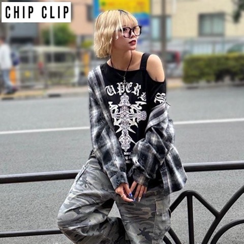 レディース　プルオーバー+キャミソールセット　(CHIP CLIP)