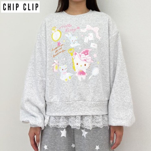 レディース　プルオーバー（ハローキティ×CHIP CLIP・TikTok）