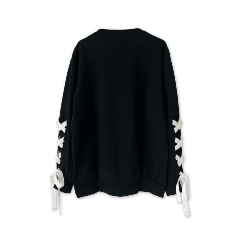 レディース　マスコット付リボン使いプルオーバー（クロミ）