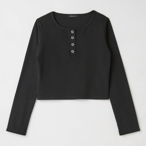 レディース【S～L】　ヘンリーネックプルオーバー（CHIP CLIP）