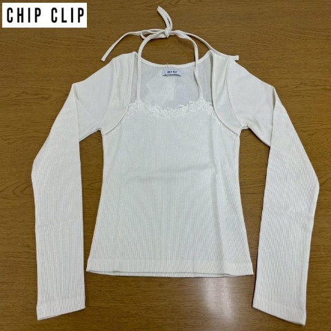 レディース　ホルターネックプルオーバー（CHIP CLIP）