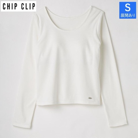 レディース【S～L】　カップ付プルオーバー（CHIP CLIP）