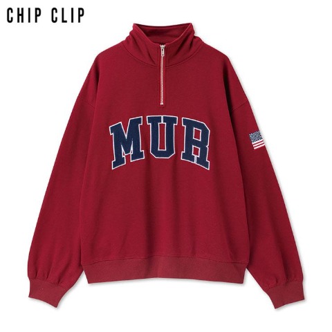 レディース　カレッジロゴプルオーバー（CHIP CLIP）
