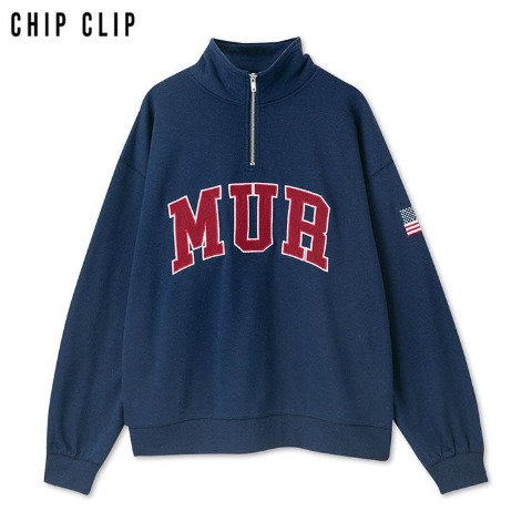 レディース　カレッジロゴプルオーバー（CHIP CLIP）
