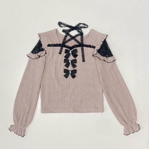 レディース【S～LL】　肩開きプルオーバー（天姫ここね×majoretty）