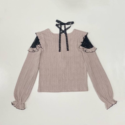 レディース【S～LL】　肩開きプルオーバー（天姫ここね×majoretty）