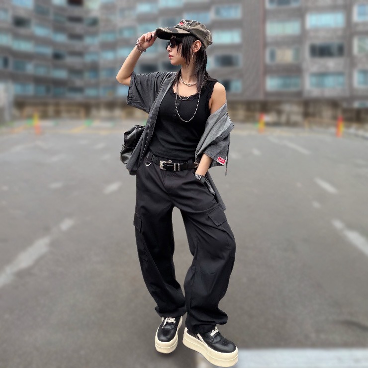 レディース ヘンリーネックタンクトップ（Hinechi×CHIP CLIP