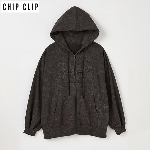 レディース　ジップパーカ（CHIP CLIP）