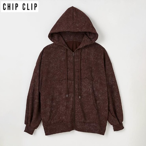 レディース　ジップパーカ（CHIP CLIP）