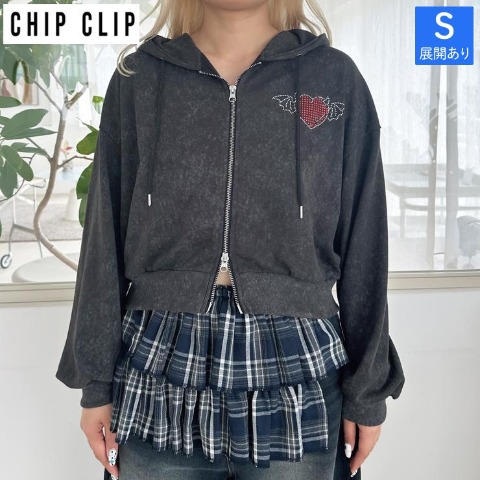 レディース　ジップパーカ（CHIP CLIP・TikTok）