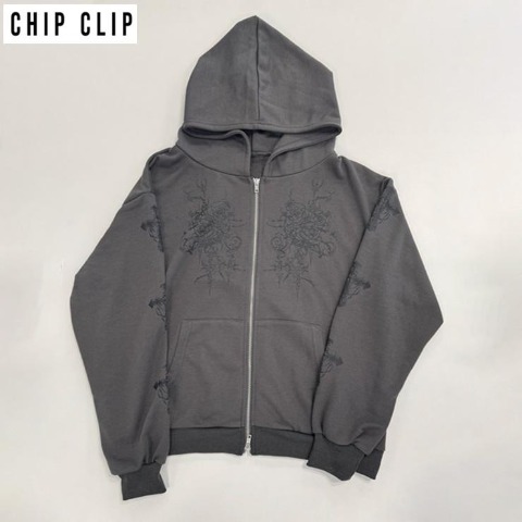 レディース　ジップパーカ（CHIP CLIP）